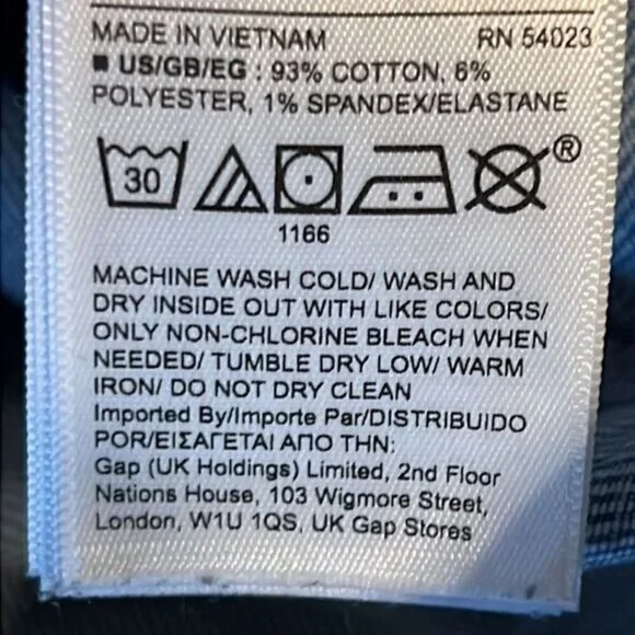 Gap Light Wash High Rise Kick Fit Jeans Size 30 10T - Picture 15 of 16